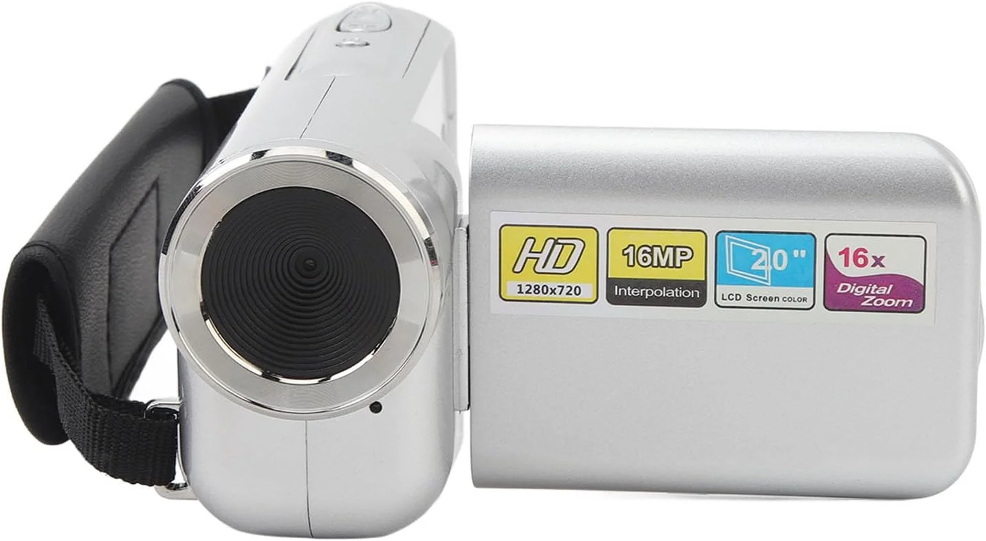 دوربین فیلمبرداری الپریکو، دوربین دیجیتال 16 مگاپیکسلی HD برای ولاگ، دوربین فیلمبرداری کودکانه، صفحه نمایش 2 اینچی TFT با زوم 18X برای کودکان، نوجوانان، دانش آموزان، مبتدیان