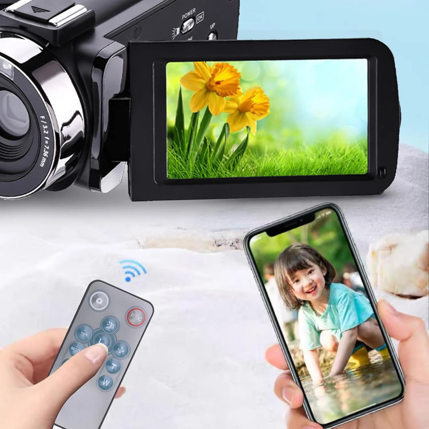 دوربین فیلمبرداری Ejoyous، صفحه نمایش چرخان 3 اینچی TFT، کیفیت 1080P، زوم دیجیتال 18X، 30 مگاپیکسل، به همراه نور تکمیلی برای عکاسی دوربین فیلمبرداری Ejoyous، صفحه نمایش چرخان 3 اینچی TFT، کیفیت 1080P، زوم دیجیتال 18X، 30 مگاپیکسل، به همراه نور تکمیلی برای عکاسی