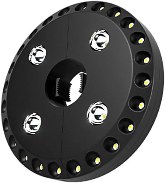 چراغ چتری دیسکی Labymos، مناسب برای فضای باز، ساحل، کمپینگ، چادر، روشنایی غرفه بازار شبانه، دارای قلاب در پشت