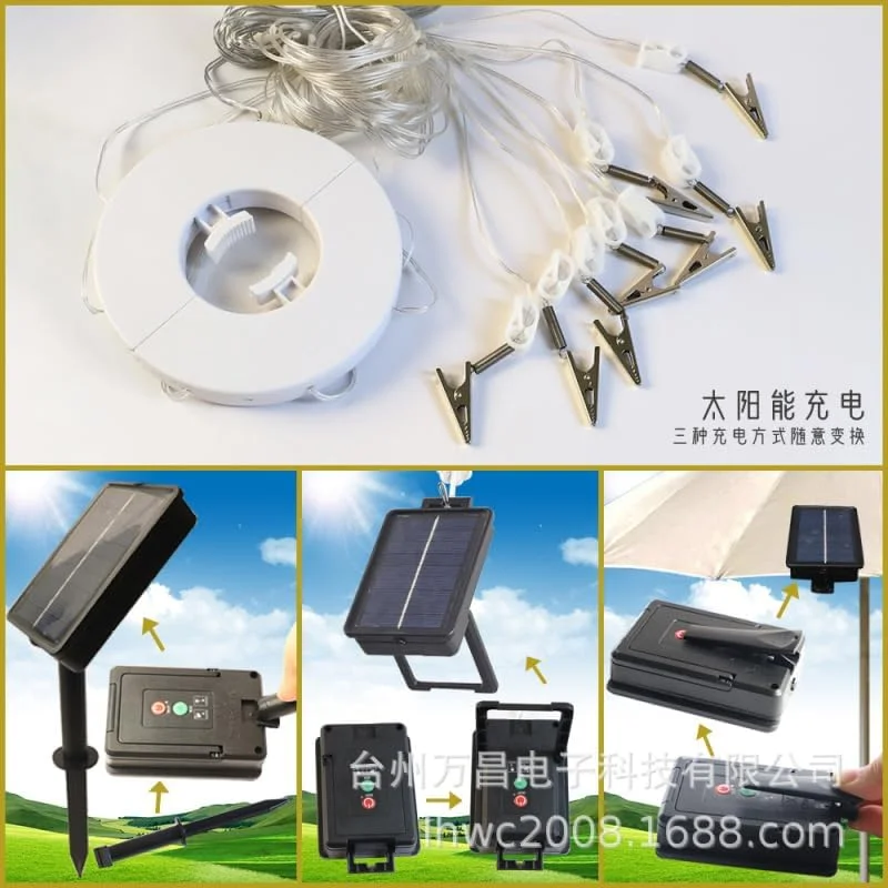 چراغ های چتری ال ای دی Labymos، ریسه چراغ ال ای دی، تزئینات تعطیلات، چراغ های رنگارنگ، ریسه چراغ چادر