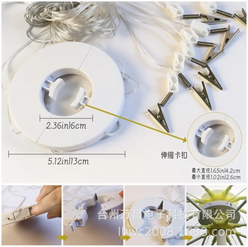 چراغ های چتری ال ای دی Labymos، ریسه چراغ ال ای دی، تزئینات تعطیلات، چراغ های رنگارنگ، ریسه چراغ چادر