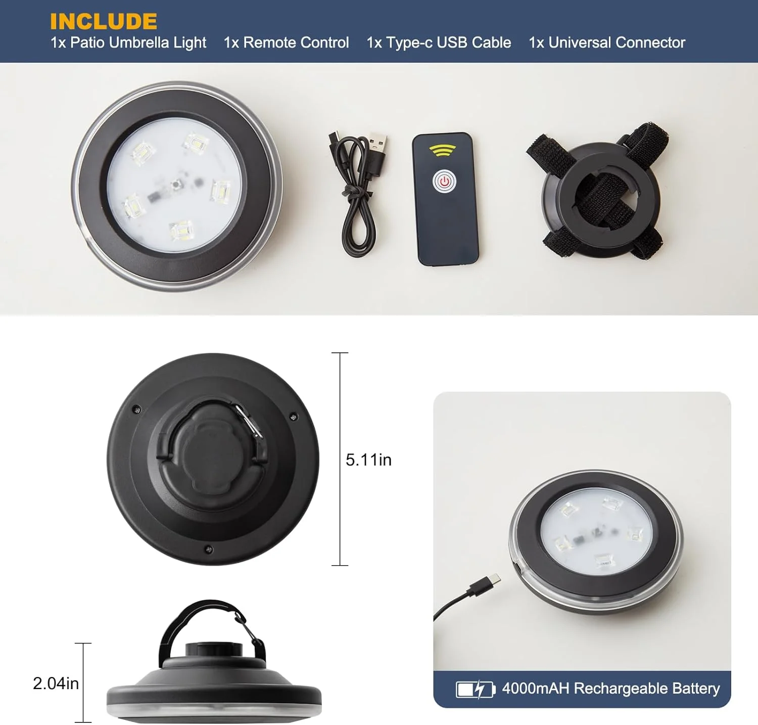 چراغ چتری کنسولی پاسیو فضای باز