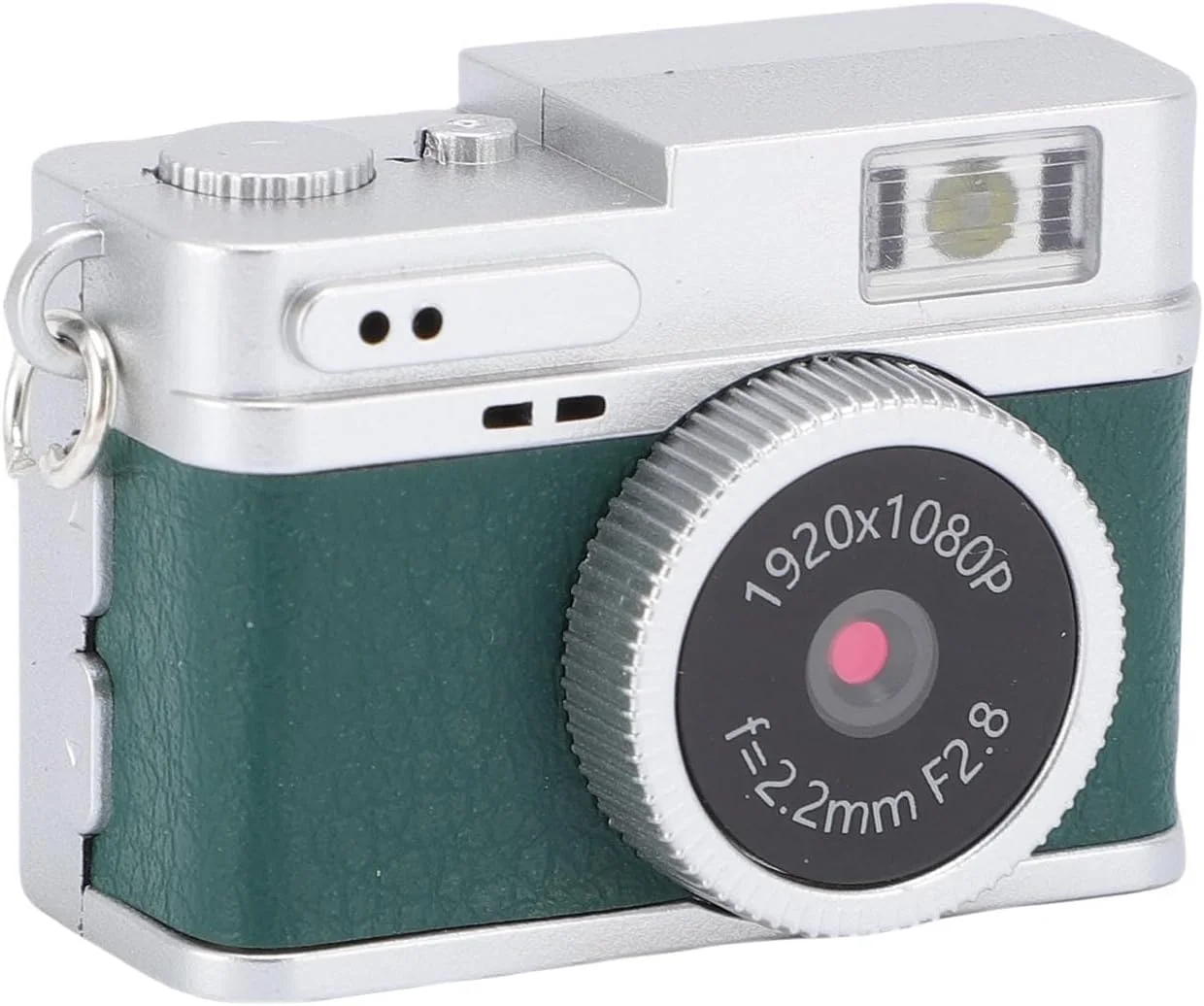 دوربین کوچک جاسوسی جاکلیدی Goshyda، دوربین انگشتی کوچک 2 مگاپیکسلی 1080P، دوربین فیلمبرداری قابل حمل جمع و جور با صفحه نمایش رنگی 0.96 اینچی، فلاش LED (سبز)