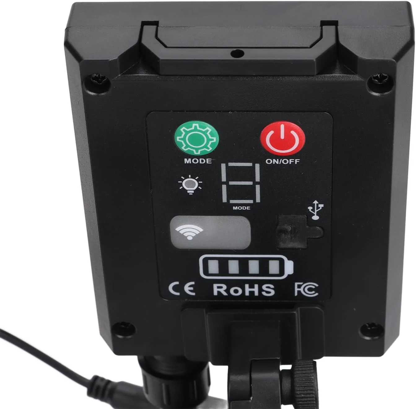 چراغ چتر فضای باز، حالت زمان‌بندی قابل حمل، شارژ USB، نمایشگر باتری، کنترل از راه دور، چراغ LED خورشیدی پاسیو برای کمپینگ ساحلی