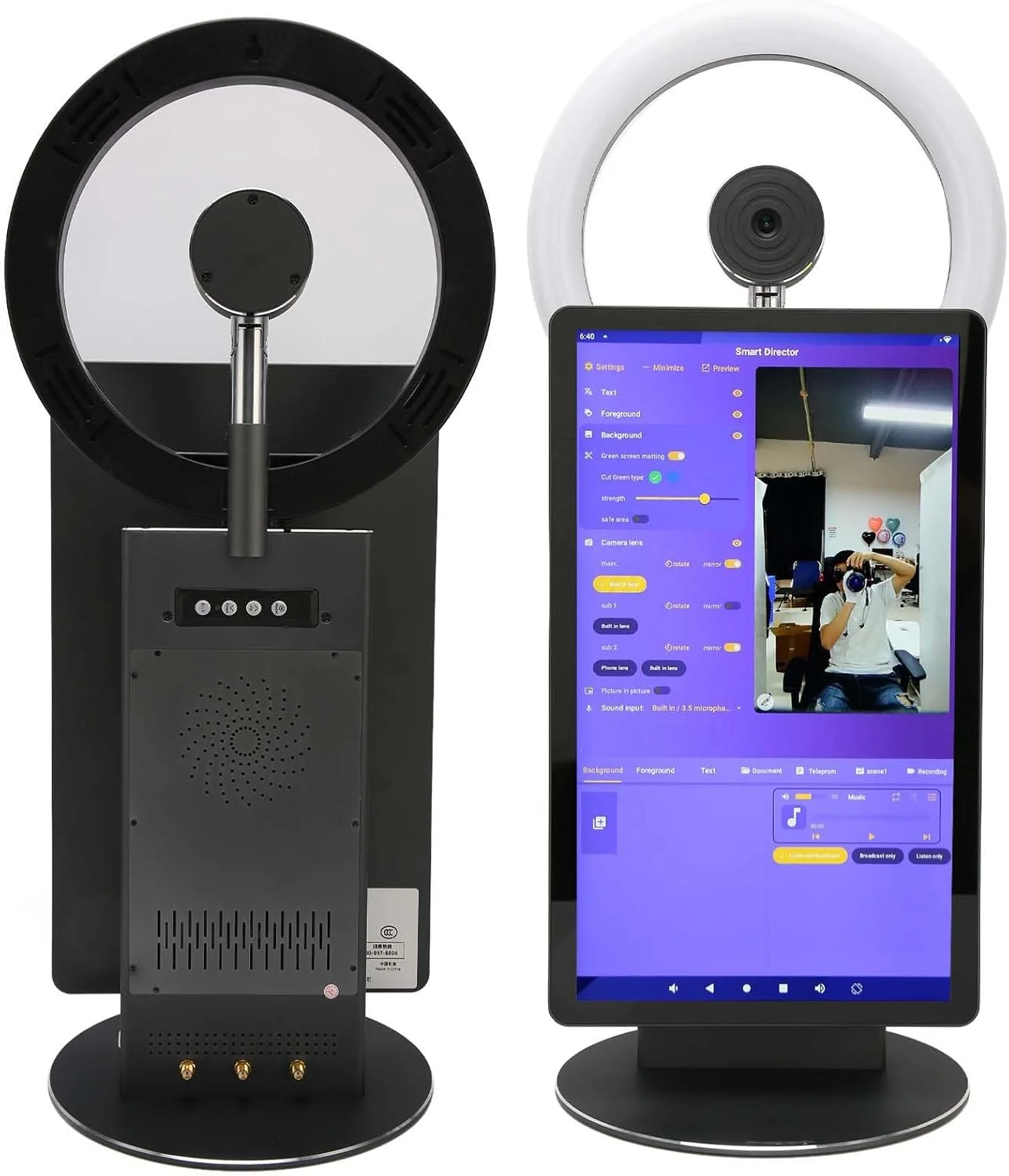 دستگاه پخش زنده رومیزی GZDdxmc، وای فای 2.4G 5G، پردازنده 8 هسته ای 6 نانومتری، دستگاه پخش زنده همه کاره، دوربین فیلمبرداری 8 مگاپیکسلی 5.0 برای دفتر کار 11.0 دستگاه پخش زنده رومیزی GZDdxmc، وای فای 2.4G 5G، پردازنده 8 هسته ای 6 نانومتری، دستگاه پخش زنده همه کاره، دوربین فیلمبرداری 8 مگاپیکسلی 5.0 برای دفتر کار 11.0