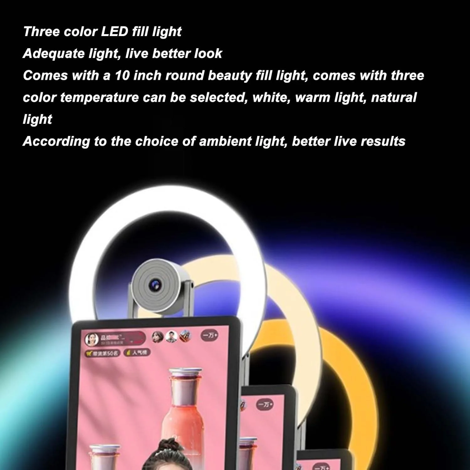 دستگاه پخش زنده رومیزی GZDdxmc، وای فای 2.4G 5G، پردازنده 8 هسته ای 6 نانومتری، دستگاه پخش زنده همه کاره، دوربین فیلمبرداری 8 مگاپیکسلی 5.0 برای دفتر کار 11.0 دستگاه پخش زنده رومیزی GZDdxmc، وای فای 2.4G 5G، پردازنده 8 هسته ای 6 نانومتری، دستگاه پخش زنده همه کاره، دوربین فیلمبرداری 8 مگاپیکسلی 5.0 برای دفتر کار 11.0