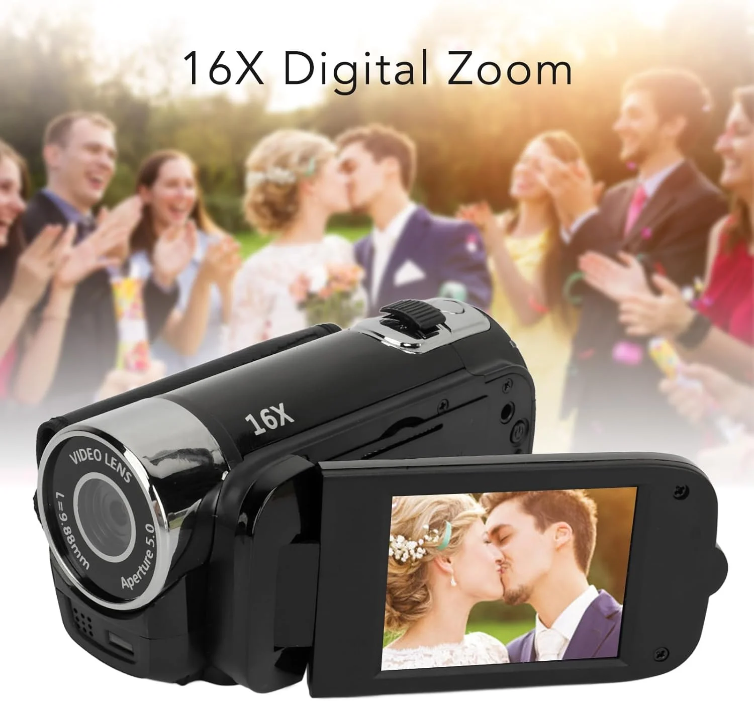 دوربین فیلمبرداری Jectse، کیفیت 1080P، زوم 16X، صفحه نمایش 2.4 اینچی چرخشی، ضبط کننده ویدیویی دستی با نور پرکننده و سوراخ رزوه 1/4 اینچی برای نوجوانان، مبتدیان و بزرگسالان (مشکی) دوربین فیلمبرداری Jectse، کیفیت 1080P، زوم 16X، صفحه نمایش 2.4 اینچی چرخشی، ضبط کننده ویدیویی دستی با نور پرکننده و سوراخ رزوه 1/4 اینچی برای نوجوانان، مبتدیان و بزرگسالان (مشکی)