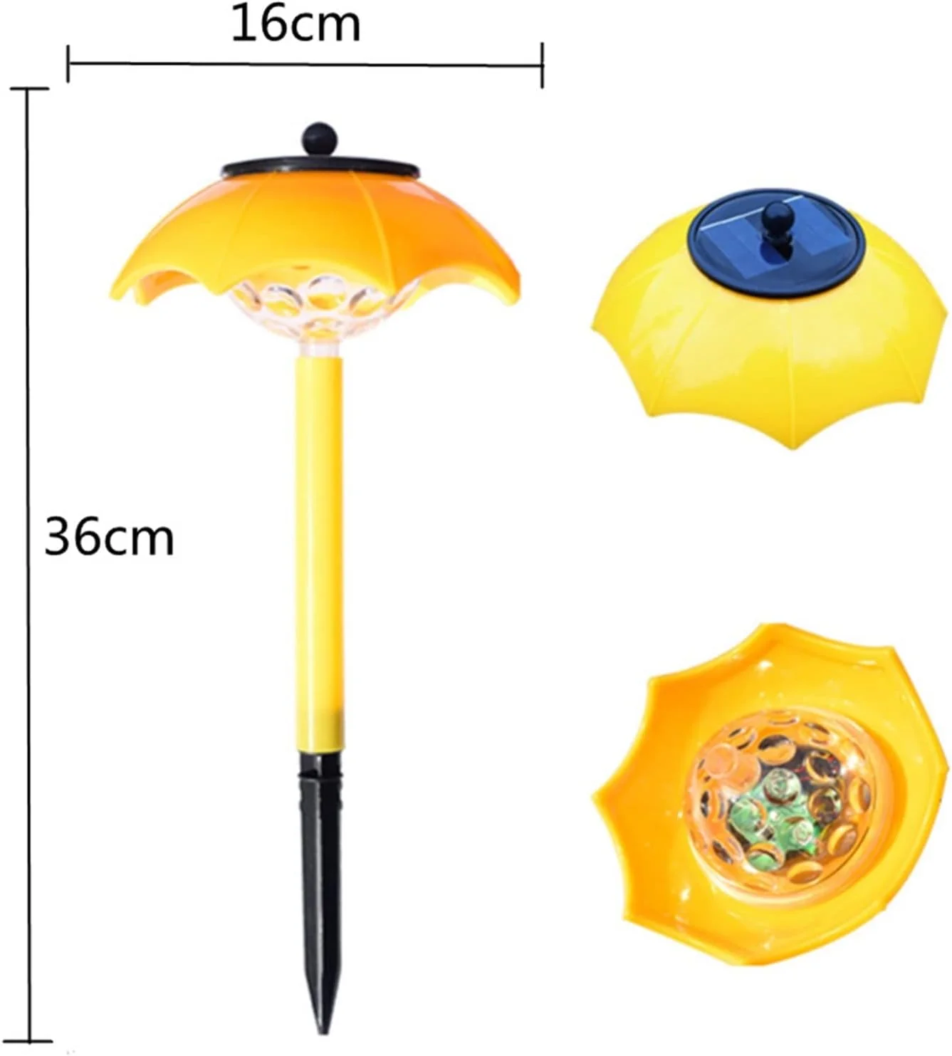 چراغ چمنی خورشیدی طرح چتر کوچک، چراغ باغی LED خورشیدی، کنترل روشنایی ضد آب ABS، مناسب تزئین چمن و حیاط (آبی تیره) چراغ چمنی خورشیدی طرح چتر کوچک، چراغ باغی LED خورشیدی، کنترل روشنایی ضد آب ABS، مناسب تزئین چمن و حیاط (آبی تیره)
