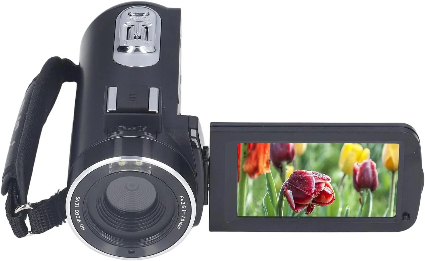 دوربین فیلمبرداری KOSDFOGE FHD 1080P با صفحه نمایش 3.0 اینچی 270 درجه و زوم دیجیتال 16 برابر به همراه کنترل از راه دور