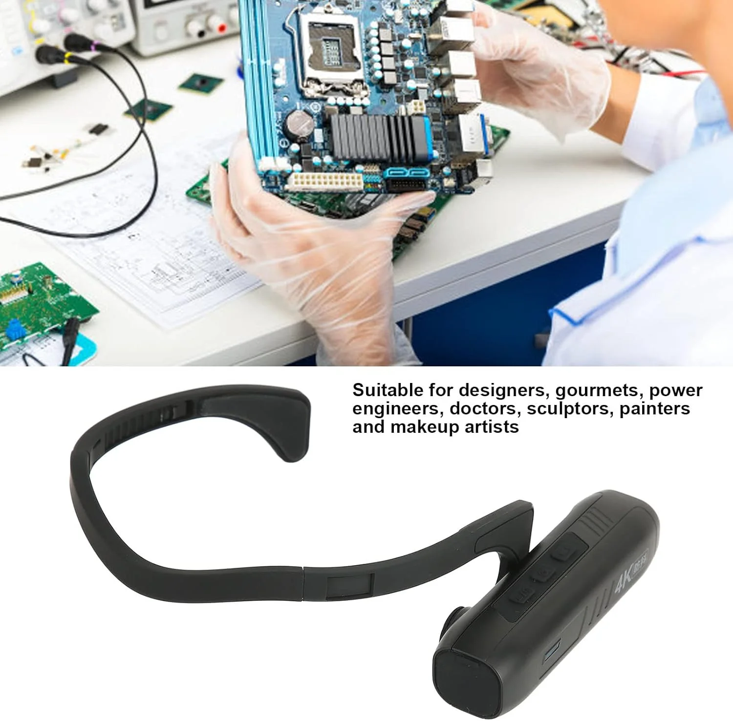 دوربین فیلمبرداری چند منظوره AS05 4K با قابلیت WiFi، دوربین فیلمبرداری قابل حمل روی سر برای ضبط