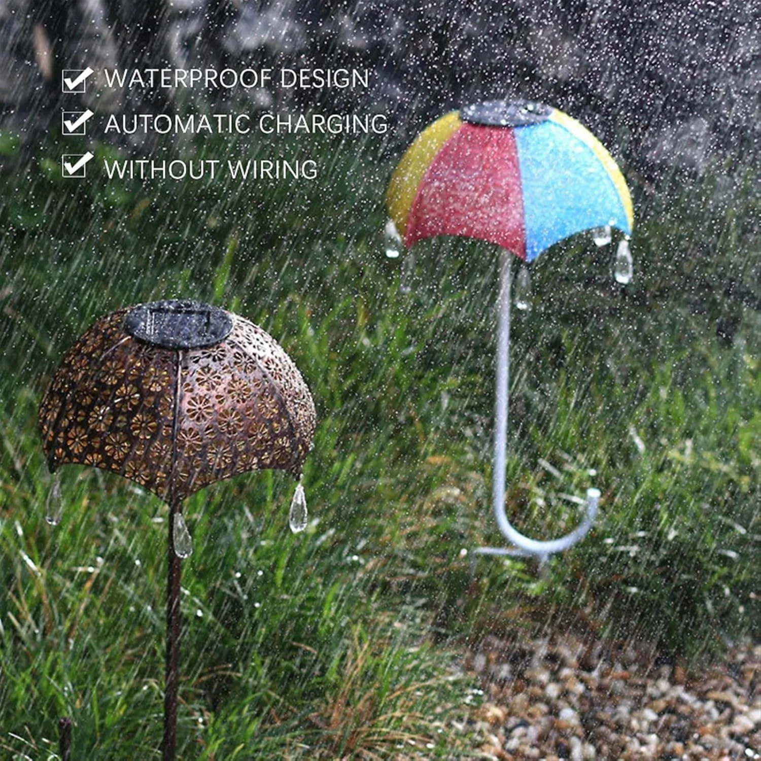 چراغ باغی خورشیدی LED، چراغ چتری هنری خورشیدی، چراغ مسیر ضد آب خورشیدی مناسب برای دکوراسیون پاسیو، راهرو و پیادهرو چراغ باغی خورشیدی LED، چراغ چتری هنری خورشیدی، چراغ مسیر ضد آب خورشیدی مناسب برای دکوراسیون پاسیو، راهرو و پیادهرو