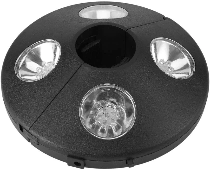 چراغ چتر، چراغ میله چتر پاسیو 24 LED با باتری برای فضای باز، چراغ شب، چادر کمپینگ