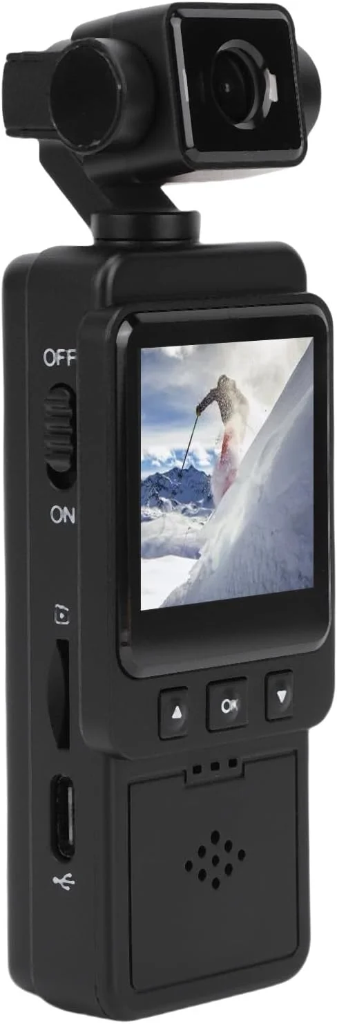 دوربین فیلمبرداری 1080P، دوربین فیلمبرداری با چرخش لنز 270 درجه و 180 درجه با زاویه دید عریض، حالت شب، قابلیت نصب روی سینه، پایه نگهدارنده، صفحه نمایش HD 1.53 اینچی، قابلیت انتقال دوربین فیلمبرداری 1080P، دوربین فیلمبرداری با چرخش لنز 270 درجه و 180 درجه با زاویه دید عریض، حالت شب، قابلیت نصب روی سینه، پایه نگهدارنده، صفحه نمایش HD 1.53 اینچی، قابلیت انتقال