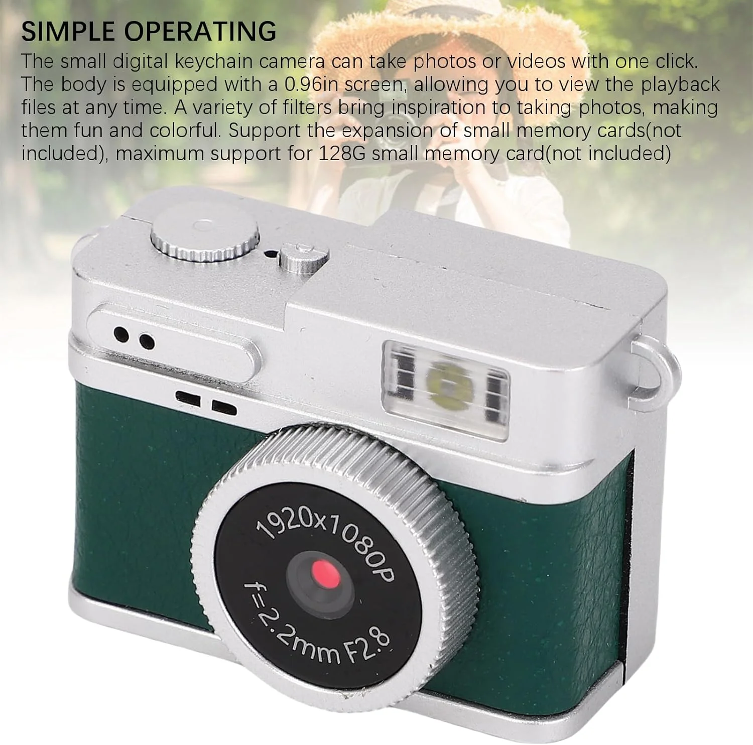 دوربین دیجیتال Luqeeg، صفحه نمایش کوچک 0.96 اینچی 1080P 20MP، دوربین فیلمبرداری | دوربین قابل حمل | دوربین فیلمبرداری جاکلیدی برای عکس گرفتن، دوچرخه سواری، کوهنوردی (سبز) دوربین دیجیتال Luqeeg، صفحه نمایش کوچک 0.96 اینچی 1080P 20MP، دوربین فیلمبرداری | دوربین قابل حمل | دوربین فیلمبرداری جاکلیدی برای عکس گرفتن، دوچرخه سواری، کوهنوردی (سبز)