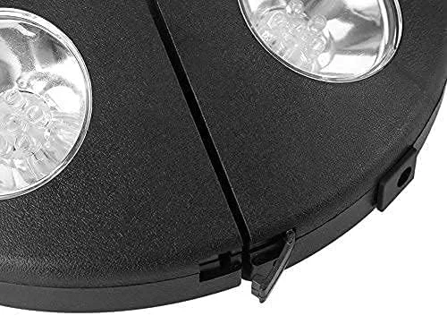 چراغ میله چتر آفتابی با 24 ال ای دی، چراغ شب با باتری، قابل نصب روی میله چادر فضای باز یا آویز