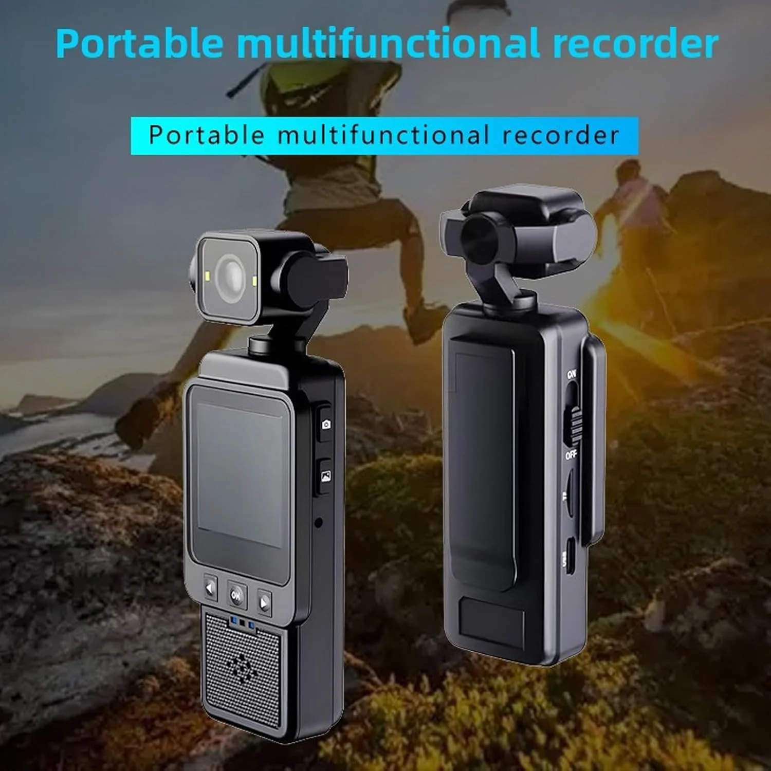 دوربین فیلمبرداری 1080P، دوربین فیلمبرداری با چرخش لنز 270 درجه و 180 درجه با زاویه دید عریض، حالت شب، قابلیت نصب روی سینه، پایه نگهدارنده، صفحه نمایش HD 1.53 اینچی، قابلیت انتقال دوربین فیلمبرداری 1080P، دوربین فیلمبرداری با چرخش لنز 270 درجه و 180 درجه با زاویه دید عریض، حالت شب، قابلیت نصب روی سینه، پایه نگهدارنده، صفحه نمایش HD 1.53 اینچی، قابلیت انتقال