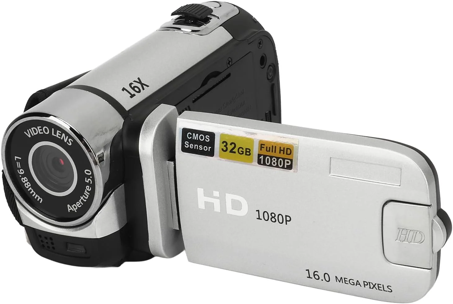 دوربین عکاسی و فیلمبرداری MENDUNER، دوربین قدیمی، دوربین دیجیتال 1080P 16MP با صفحه نمایش چرخان 2.4 اینچی، زوم 16X، ضبط کننده ویدئو HD با نور