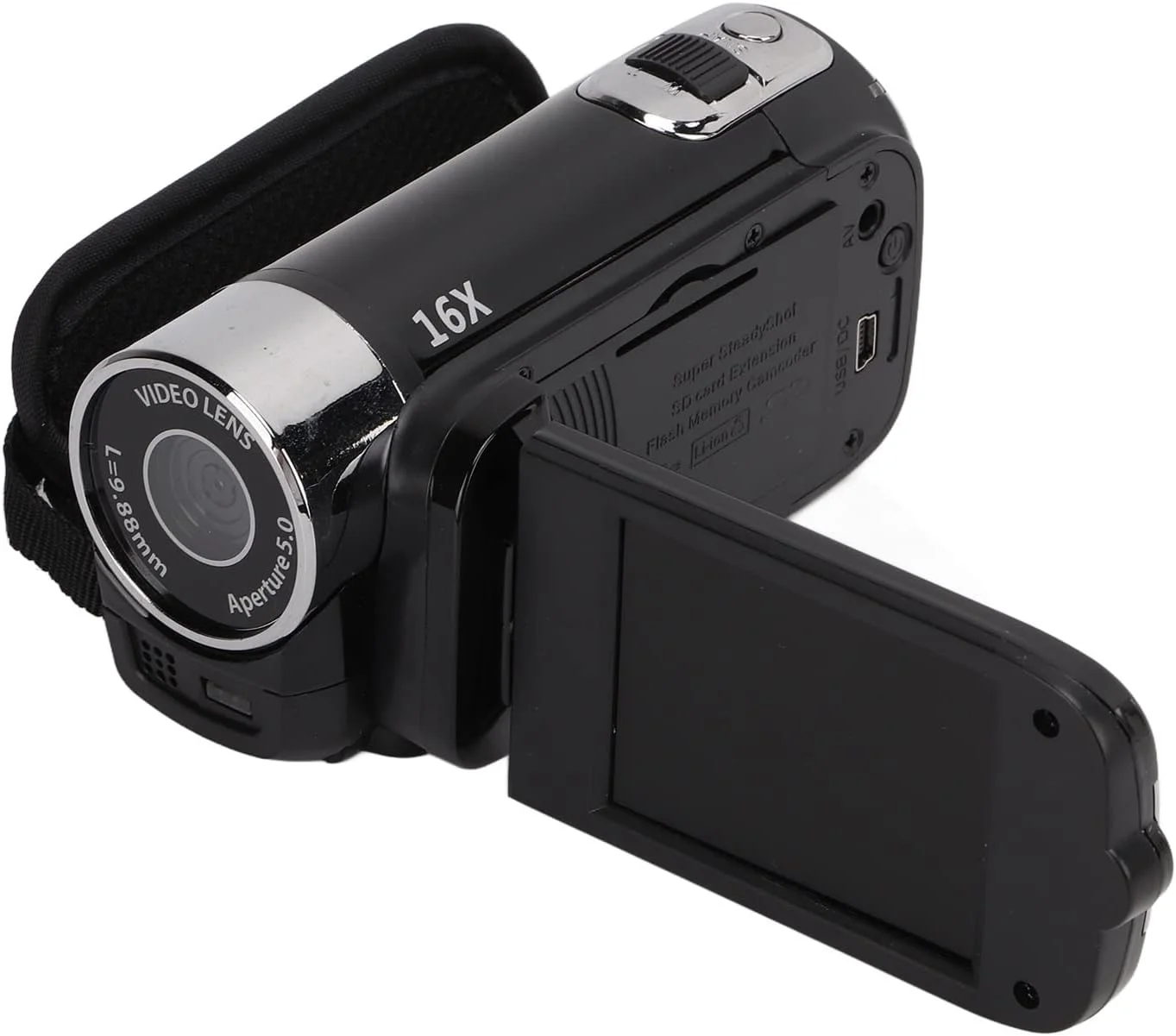 دوربین فیلمبرداری Marhynchus با صفحه نمایش 2.7 اینچی LCD، زوم 16X، رابط USB، فرمت ویدیویی AVI 4K، فرمت عکس JPG 48M، دوربین فیلمبرداری دیجیتال (مشکی) دوربین فیلمبرداری Marhynchus با صفحه نمایش 2.7 اینچی LCD، زوم 16X، رابط USB، فرمت ویدیویی AVI 4K، فرمت عکس JPG 48M، دوربین فیلمبرداری دیجیتال (مشکی)