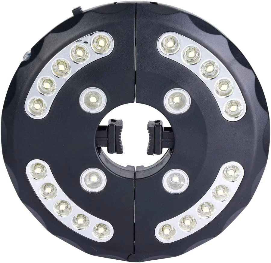 چراغ چتری پاسیو، چراغ میله چتری ال ای دی 24 تایی با قابلیت تنظیم نور برای چترهای پاسیو، چادرهای کمپینگ و استفاده در فضای باز (قرمز)