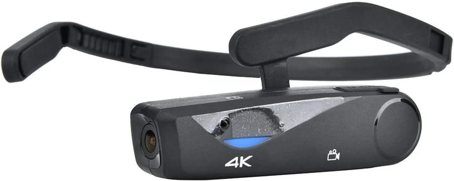 دوربین فیلمبرداری سر، دوربین فیلمبرداری دیجیتال 4K/25fps 400W WiFi با کنترل از راه دور 2.4G، دوربین فیلمبرداری Vlog دوربین سر هندزفری