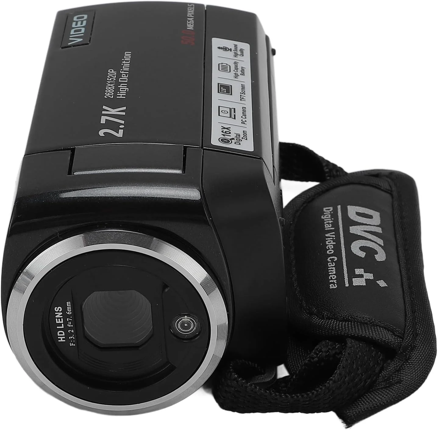 دوربین فیلمبرداری 50 مگاپیکسل 2.7K HD با زوم دیجیتال 16 برابر و صفحه نمایش چرخان 2.8 اینچی به همراه پورت USB و رزوه 1/4 اینچی مناسب برای مسافرت (128 گیگابایت) دوربین فیلمبرداری 50 مگاپیکسل 2.7K HD با زوم دیجیتال 16 برابر و صفحه نمایش چرخان 2.8 اینچی به همراه پورت USB و رزوه 1/4 اینچی مناسب برای مسافرت (128 گیگابایت)