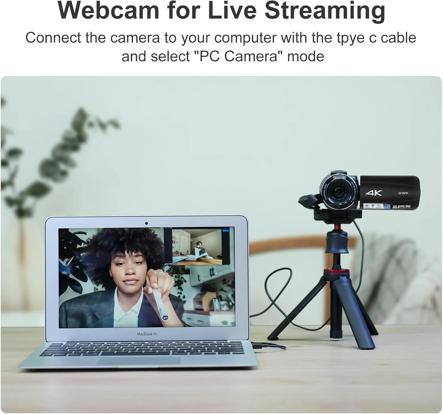 دوربین فیلمبرداری 4K ORDRO Ultra HD با زوم اپتیکال 10X و زوم دیجیتال 120X، دوربین فیلمبرداری دیجیتال فوکوس خودکار WiFi Vlogging با کارت SD 32 گیگابایتی دوربین فیلمبرداری 4K ORDRO Ultra HD با زوم اپتیکال 10X و زوم دیجیتال 120X، دوربین فیلمبرداری دیجیتال فوکوس خودکار WiFi Vlogging با کارت SD 32 گیگابایتی