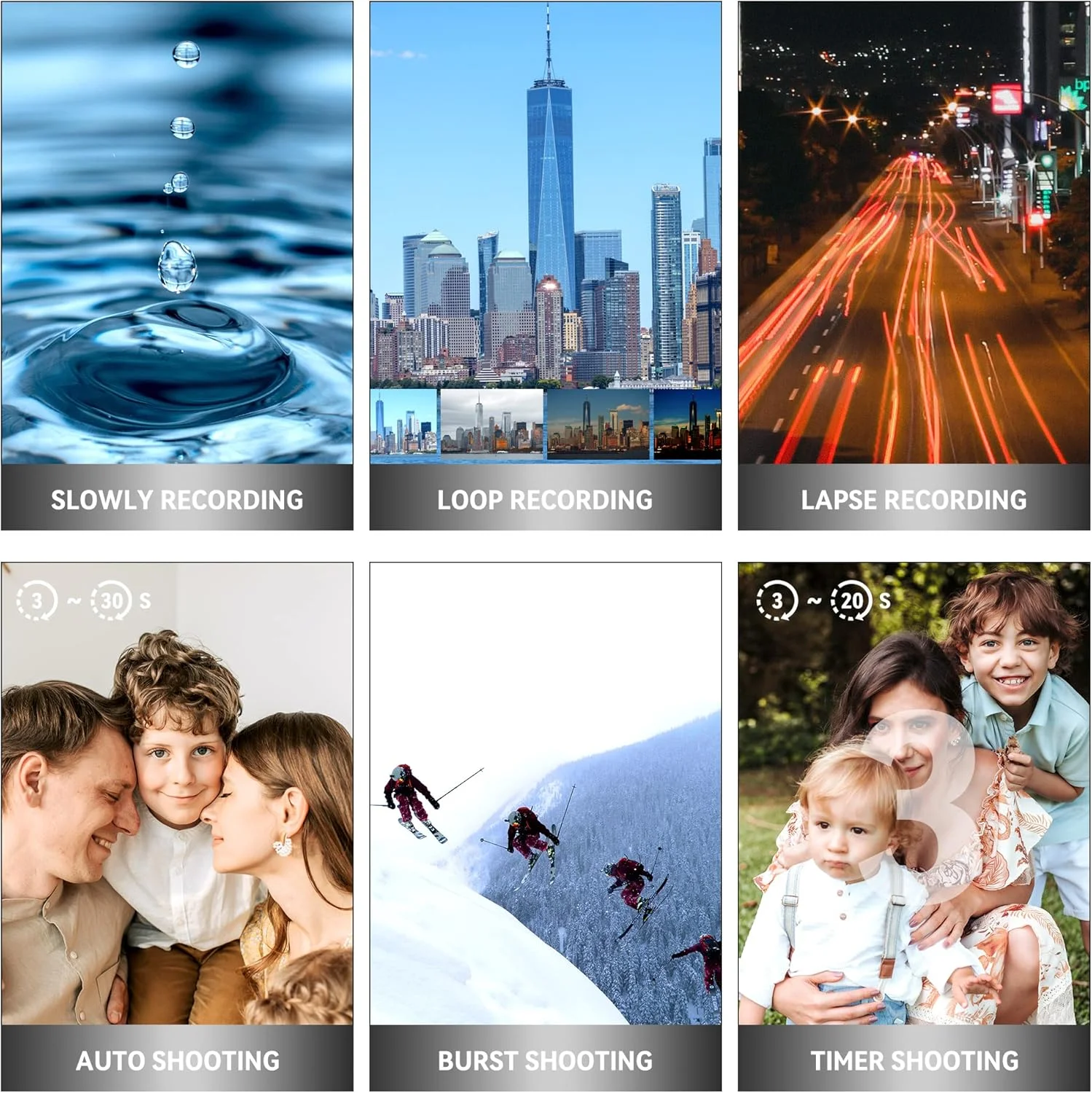 دوربین فیلمبرداری 4K UHD مدل OIEXI با زوم دیجیتال 18X، دوربین دیجیتال 64 مگاپیکسلی، صفحه لمسی چرخان 4 اینچی، کارت SD 64 گیگابایتی، میکروفون، کنترل از راه دور، باتری بادوام