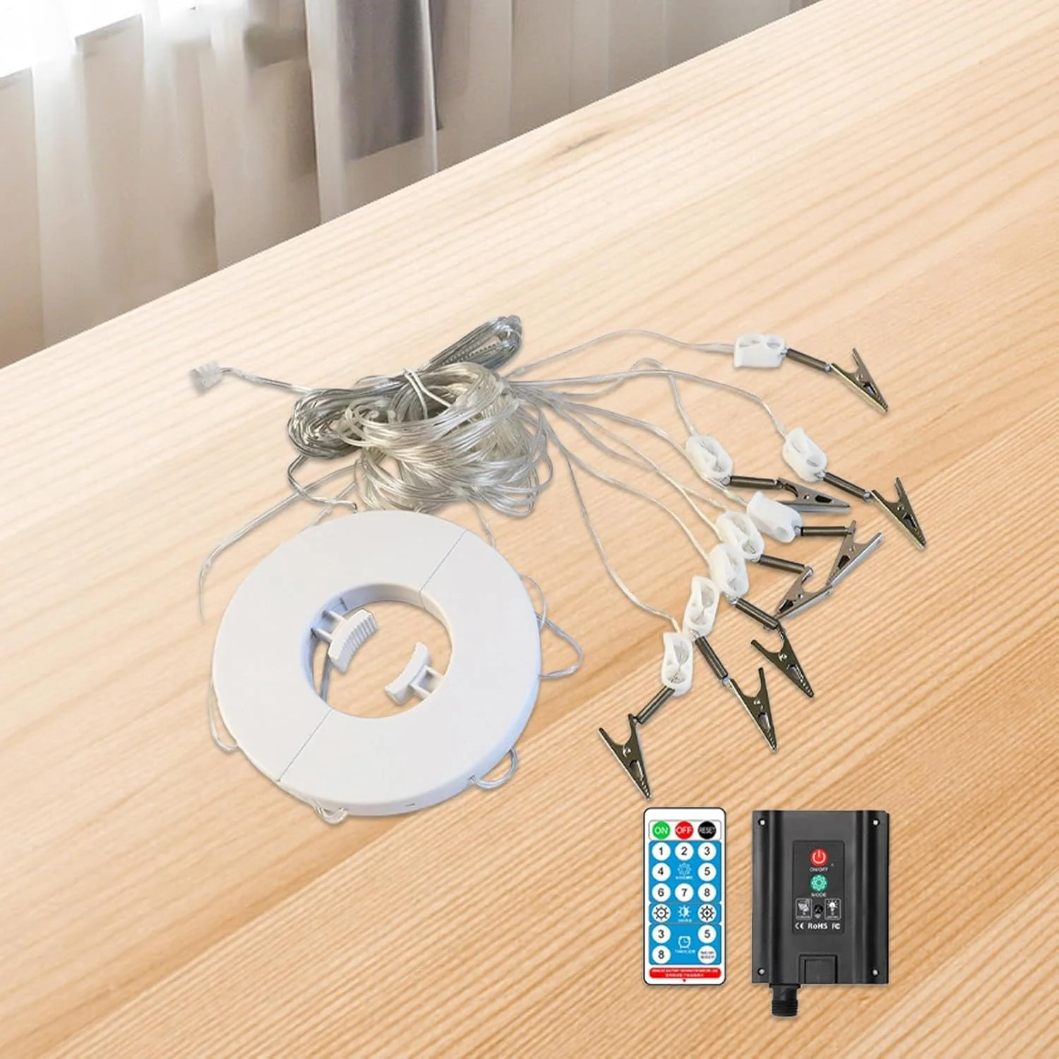 چراغ چتری، چراغ های چتر پاسیو خورشیدی - دکور ضد آب برای فضای باز با 8 حالت برای ایوان، عرشه، حیاط خلوت، مهمانی، بالکن، سایبان، چادر، باغ، ساحل، کمپینگ