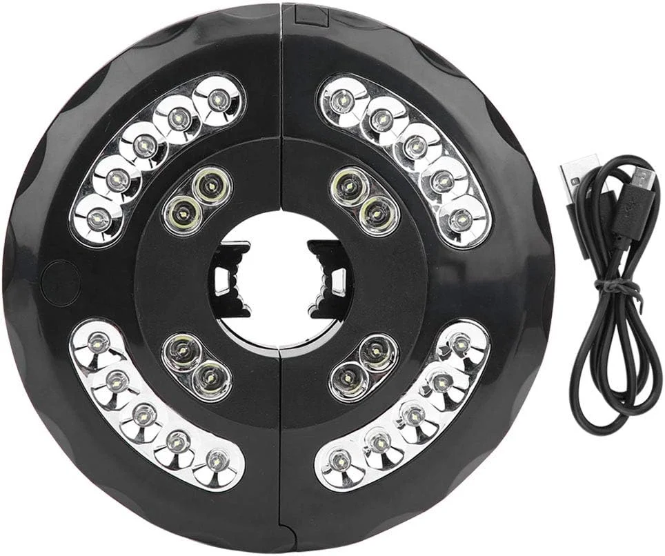 چراغ چتری پاسیو، چراغ میله چتری 28 LED با نور 400 لومن با قابلیت کارکرد USB بدون سیم برای چترهای پاسیو، چادرهای کمپینگ و استفاده در فضای باز