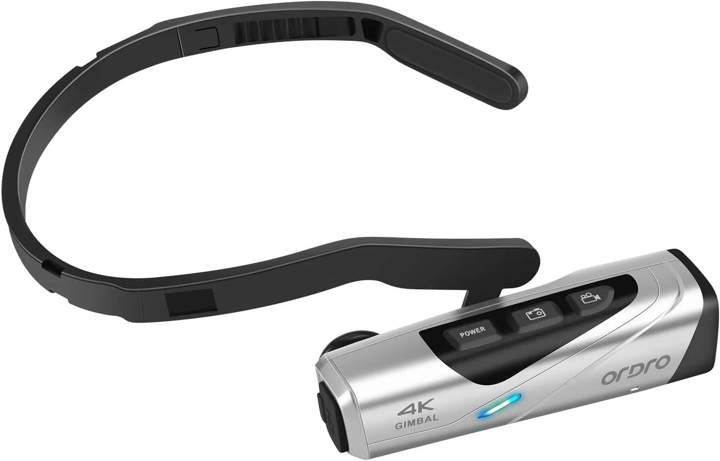 دوربین فیلمبرداری 4K مدل ORDRO EP8 Combo، دوربین فیلمبرداری Ultra HD 4K 60FPS، دوربین ولاگ بدون دست، دوربین پوشیدنی، تثبیت کننده ویدئو گیمبال 2 محوره، فوکوس خودکار، کنترل از راه دور، کارت حافظه میکرو 64 گیگابایتی