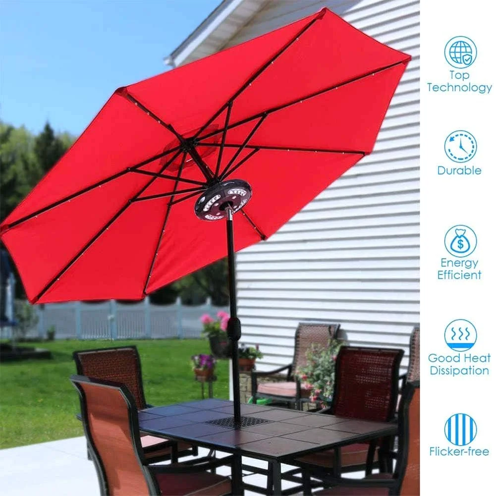 چراغ چتری پاسیو، چراغ میله چتری 28 LED با نور 400 لومن با قابلیت کارکرد USB بدون سیم برای چترهای پاسیو، چادرهای کمپینگ و استفاده در فضای باز چراغ چتری پاسیو، چراغ میله چتری 28 LED با نور 400 لومن با قابلیت کارکرد USB بدون سیم برای چترهای پاسیو، چادرهای کمپینگ و استفاده در فضای باز