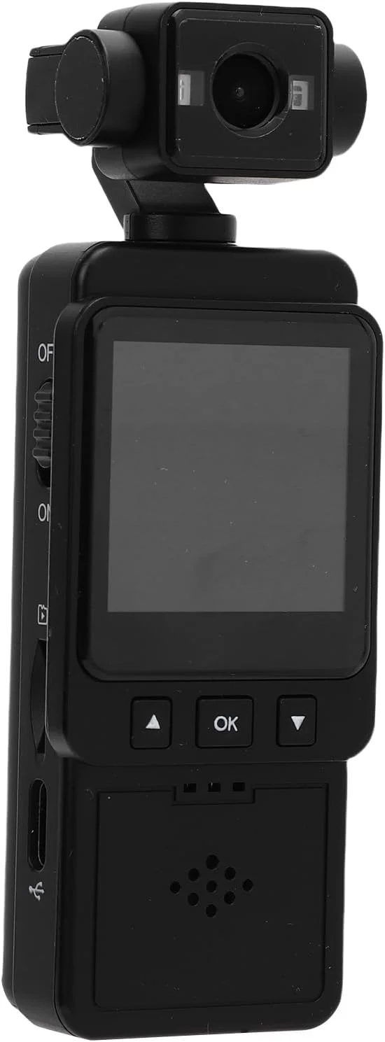دوربین کوچک جیبی Oreilet، دوربین فیلمبرداری قابل حمل WiFi HD 1080P با لنز چرخشی 360 درجه و تشخیص حرکت، دوربین فیلمبرداری برای ورزش، مسافرت و اعمال قانون