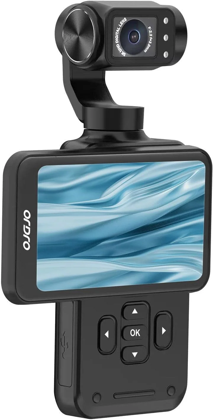 دوربین فیلمبرداری دستی 5K مدل ORDRO M5 با صفحه لمسی چرخان 3.5 اینچی، تثبیت کننده 3 محوره، دید در شب IR، WDR، دنبال کردن چهره، زاویه دید عریض 120 درجه و عمر باتری طولانی دوربین فیلمبرداری دستی 5K مدل ORDRO M5 با صفحه لمسی چرخان 3.5 اینچی، تثبیت کننده 3 محوره، دید در شب IR، WDR، دنبال کردن چهره، زاویه دید عریض 120 درجه و عمر باتری طولانی