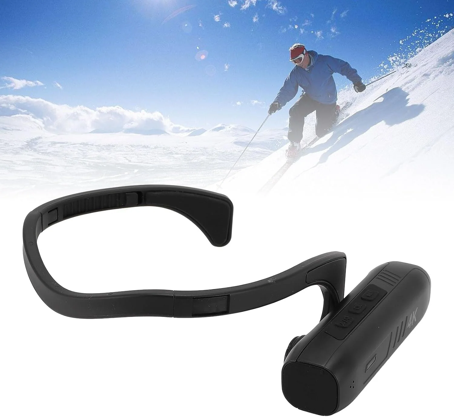 دوربین فیلمبرداری 4K OVAQUIXI با قابلیت نصب روی سر، 42 مگاپیکسل، زاویه دید گسترده 120 درجه، تثبیت کننده تصویر EIS، کنترل از طریق اپلیکیشن، مناسب برای ورزش، دوچرخه سواری و دویدن