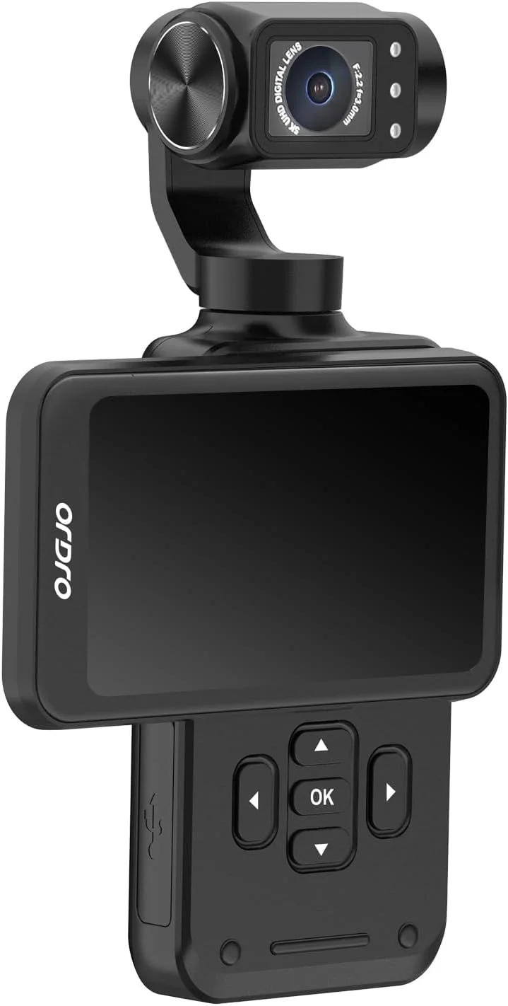 دوربین فیلمبرداری دستی 5K مدل ORDRO M5 با صفحه لمسی چرخان 3.5 اینچی، تثبیت کننده 3 محوره، دید در شب IR، WDR، دنبال کردن چهره، زاویه دید عریض 120 درجه و عمر باتری طولانی دوربین فیلمبرداری دستی 5K مدل ORDRO M5 با صفحه لمسی چرخان 3.5 اینچی، تثبیت کننده 3 محوره، دید در شب IR، WDR، دنبال کردن چهره، زاویه دید عریض 120 درجه و عمر باتری طولانی