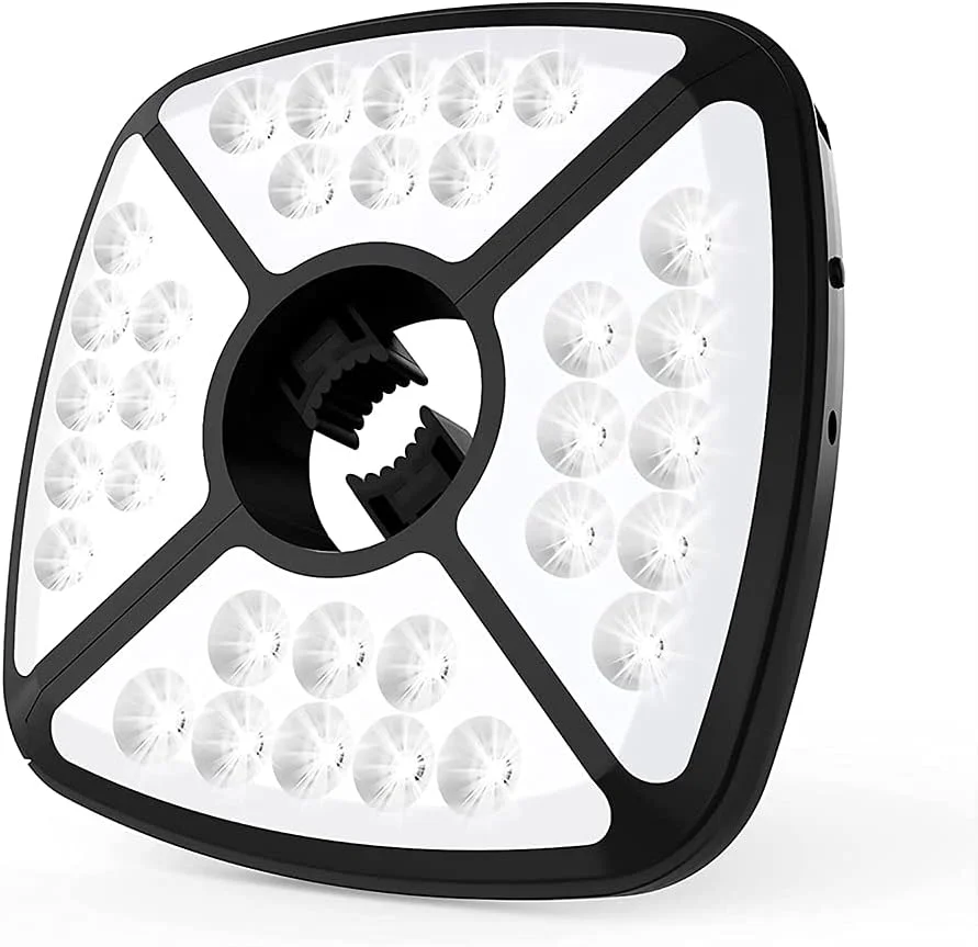 چراغ چتری آفتابی 32 LED، چراغ های چتری شارژی بی سیم، چراغ فضای باز برای استفاده در روشنایی چادرهای کمپینگ در فضای باز
