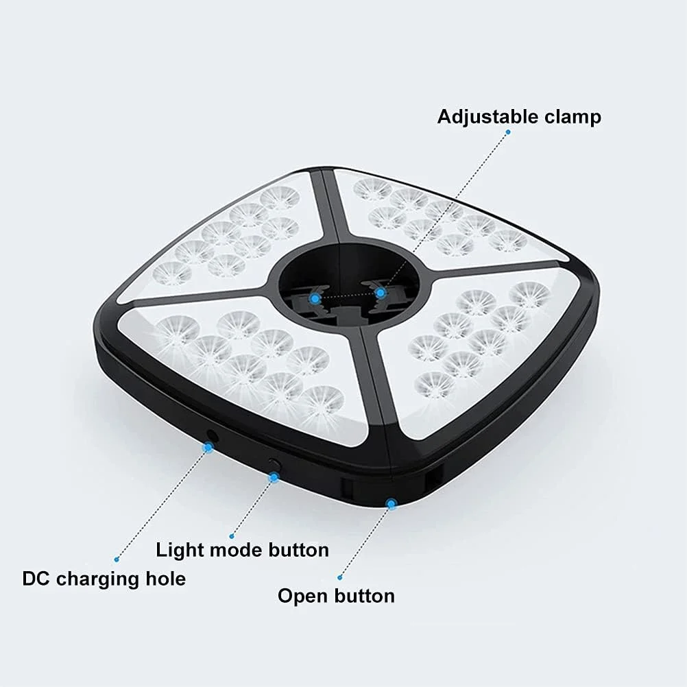 چراغ چتری آفتابی 32 LED، چراغ های چتری شارژی بی سیم، چراغ فضای باز برای استفاده در روشنایی چادرهای کمپینگ در فضای باز چراغ چتری آفتابی 32 LED، چراغ های چتری شارژی بی سیم، چراغ فضای باز برای استفاده در روشنایی چادرهای کمپینگ در فضای باز