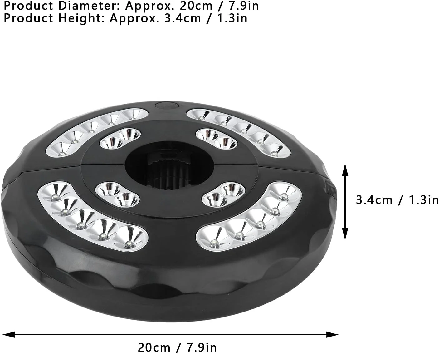 چراغ چتر پاسیو، چراغ میله چتر قابل شارژ با باتری برای چترهای پاسیو، چادرهای کمپینگ و سایر مصارف فضای باز