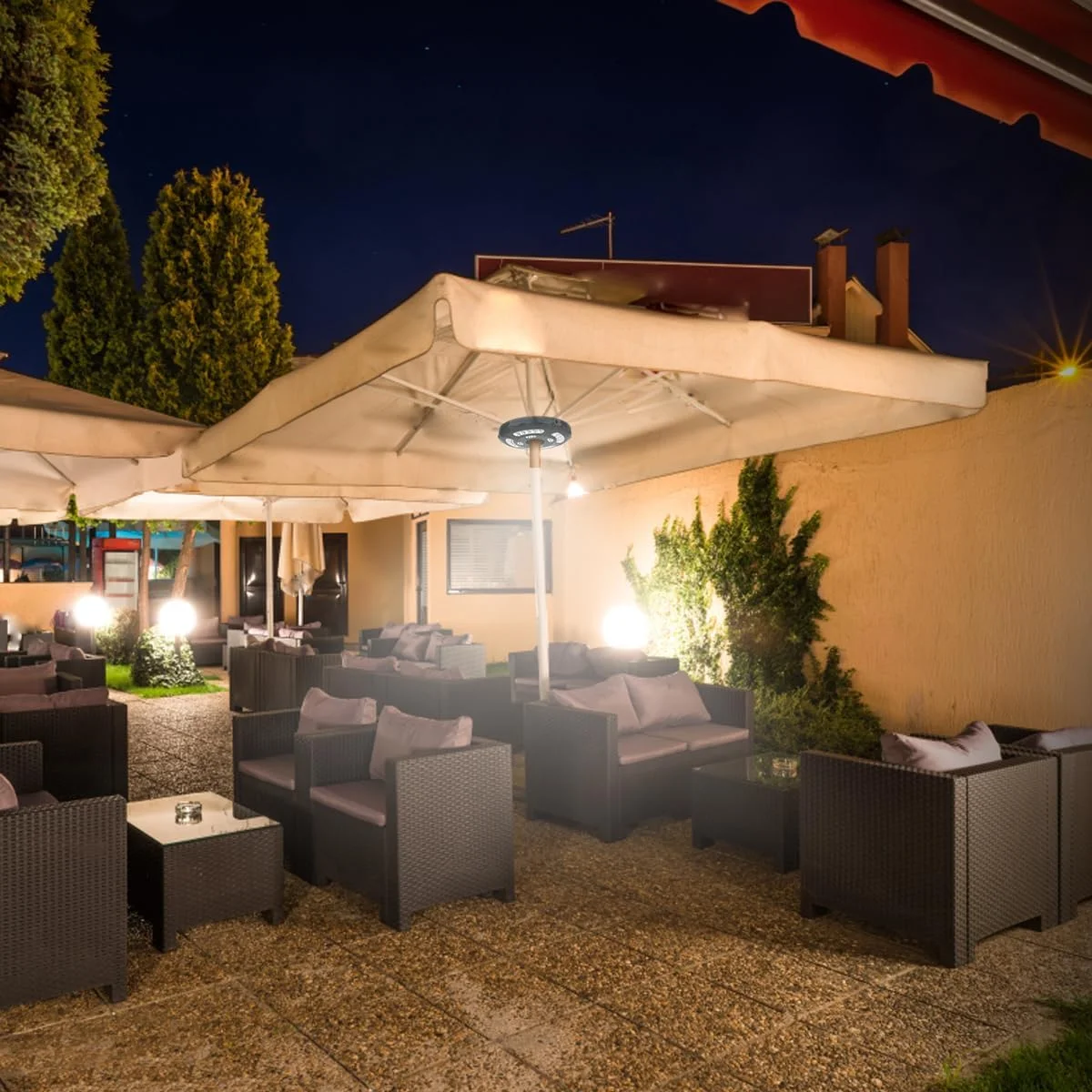 چراغ چتر آفتابی قابل شارژ سفید یخی با 3 حالت نورپردازی بدون سیم، چراغ میله چتر برای چترهای آفتابی پاسیو، چادرهای کمپینگ چراغ چتر آفتابی قابل شارژ سفید یخی با 3 حالت نورپردازی بدون سیم، چراغ میله چتر برای چترهای آفتابی پاسیو، چادرهای کمپینگ