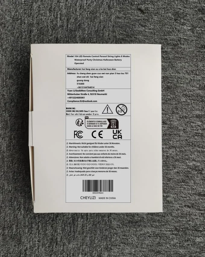 چراغهای چتری پاسیو Hairue، چراغهای ریسهای الایدی با 104 عدد الایدی به همراه کنترل از راه دور، 8 حالت نورپردازی ضدآب، چراغهای باغی مناسب مهمانی و هالووین، کارکرد با باتری چراغهای چتری پاسیو Hairue، چراغهای ریسهای الایدی با 104 عدد الایدی به همراه کنترل از راه دور، 8 حالت نورپردازی ضدآب، چراغهای باغی مناسب مهمانی و هالووین، کارکرد با باتری