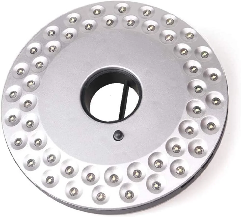 چراغ چتری فضای باز zaizai با 48 LED، چراغ چتری بی سیم با 3 حالت نورپردازی، چراغ چتری با باتری برای پاسیو، باغ، چادر