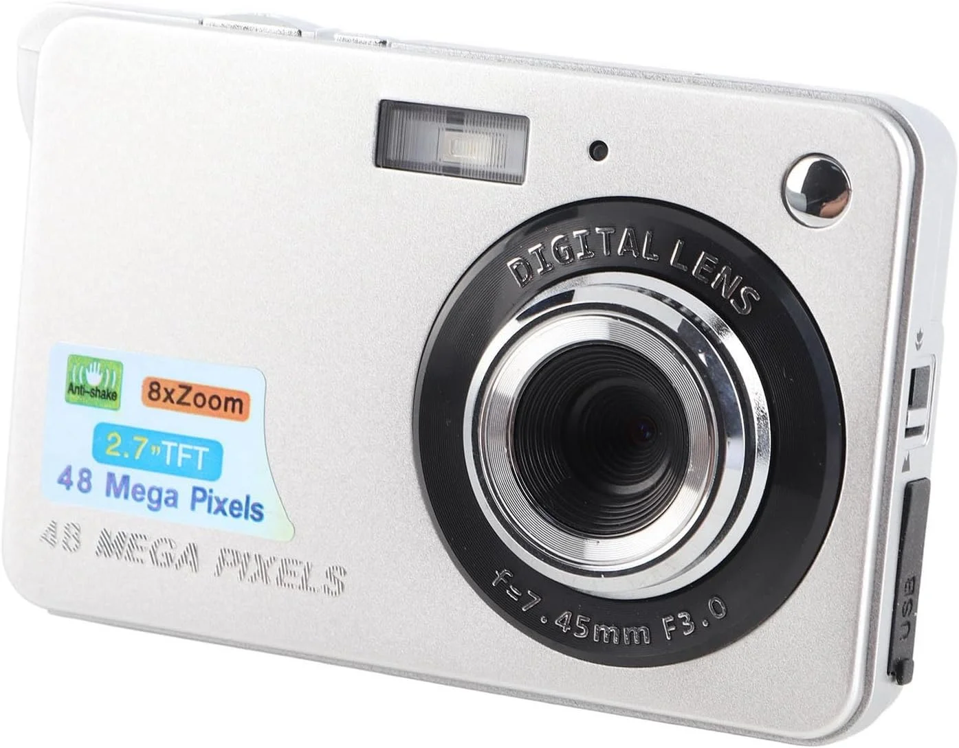 دوربین دیجیتال 4K فول اچ دی Sorandy، دوربین فیلمبرداری قابل حمل، دوربین DV با فوکوس خودکار با صفحه نمایش 2.7 اینچی TFT، زوم 8X، ضد لرزش، دوربین جمع و جور برای مسافرت، عکاسی