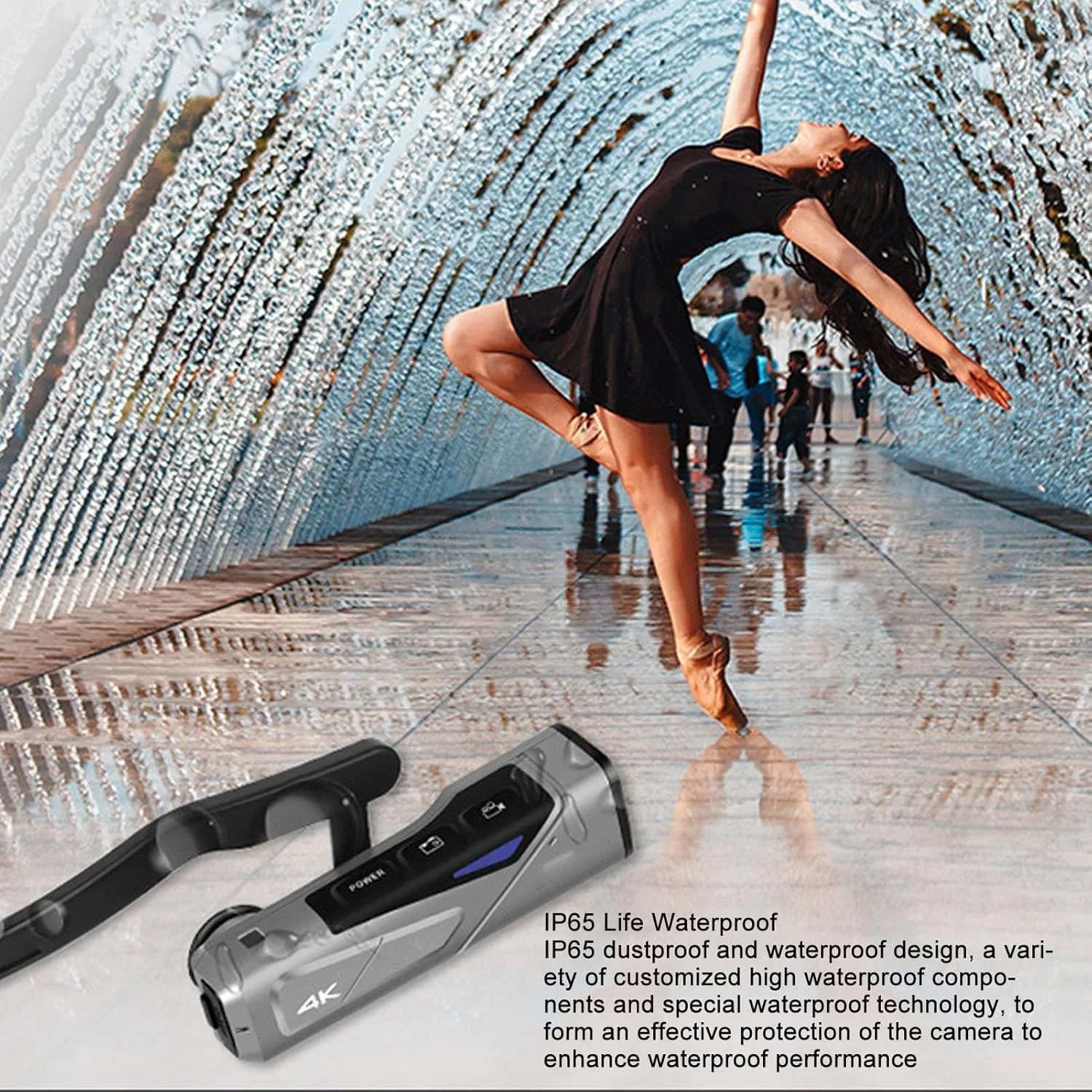 دوربین فیلمبرداری 4K وای فای، دوربین 20 مگاپیکسلی نصب شده روی سر با تثبیت کننده ضد لرزش، دوربین ولاگ برای ورزش های فضای باز، ایده آل برای سفر و ولاگ آشپزی، طراحی سبک و پوشیدنی دوربین فیلمبرداری 4K وای فای، دوربین 20 مگاپیکسلی نصب شده روی سر با تثبیت کننده ضد لرزش، دوربین ولاگ برای ورزش های فضای باز، ایده آل برای سفر و ولاگ آشپزی، طراحی سبک و پوشیدنی