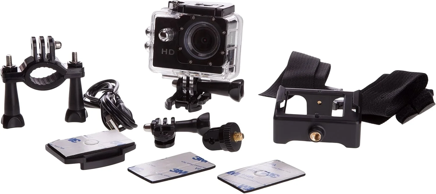 دوربین ورزشی TTsims 2-720p 5MP به همراه قاب ضد آب، پایه کلاه و دوچرخه دوربین ورزشی TTsims 2-720p 5MP به همراه قاب ضد آب، پایه کلاه و دوچرخه