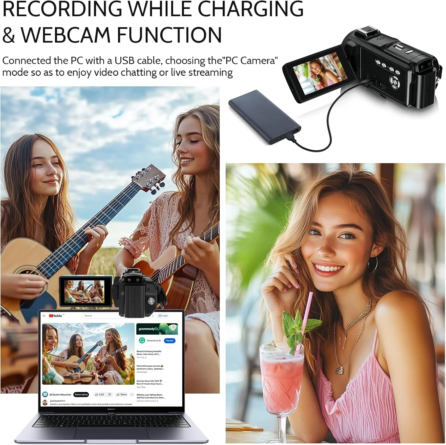 دوربین فیلمبرداری 8K VETEK، دوربین ولاگینگ دید در شب IR با کیفیت 64 مگاپیکسل، زوم 18x3، صفحه نمایش لمسی LCD با پوشش برای یوتیوب با WiFi، کارت SD 64 گیگابایتی، کنترل از راه دور دوربین فیلمبرداری 8K VETEK، دوربین ولاگینگ دید در شب IR با کیفیت 64 مگاپیکسل، زوم 18x3، صفحه نمایش لمسی LCD با پوشش برای یوتیوب با WiFi، کارت SD 64 گیگابایتی، کنترل از راه دور