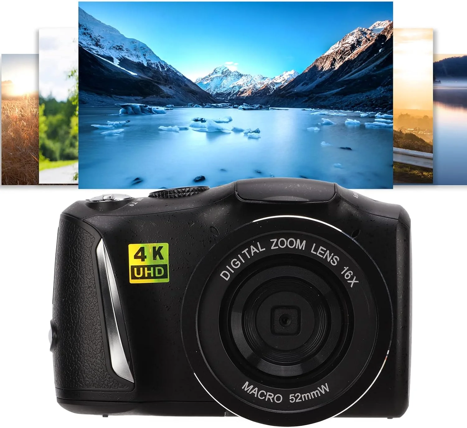 دوربین فیلمبرداری 4K برای ولاگ، دوربین دیجیتال 4K با کیفیت 48 مگاپیکسل مناسب برای سفر