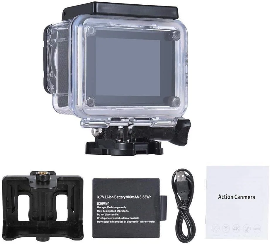 دوربین ورزشی اکشن 16 مگاپیکسل 4K Ultra HD 1080p وای فای ضد آب تا 30 متر دوربین ورزشی اکشن 16 مگاپیکسل 4K Ultra HD 1080p وای فای ضد آب تا 30 متر