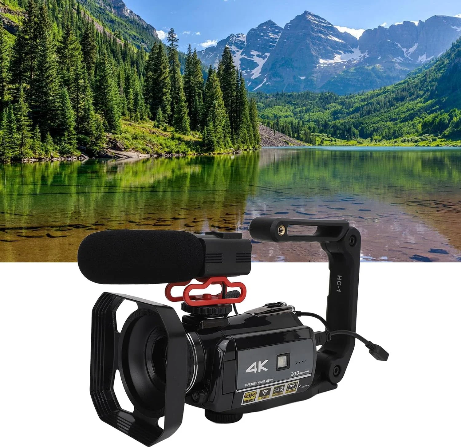 دوربین فیلمبرداری، دوربین فیلمبرداری دوربین دیجیتال، ضبط کننده دوربین، 4K 30MP Ultra HD صفحه لمسی چرخشی 3.0 اینچی IR دید در شب ضد لرزش دوربین DV دوربین فیلمبرداری، دوربین فیلمبرداری دوربین دیجیتال، ضبط کننده دوربین، 4K 30MP Ultra HD صفحه لمسی چرخشی 3.0 اینچی IR دید در شب ضد لرزش دوربین DV