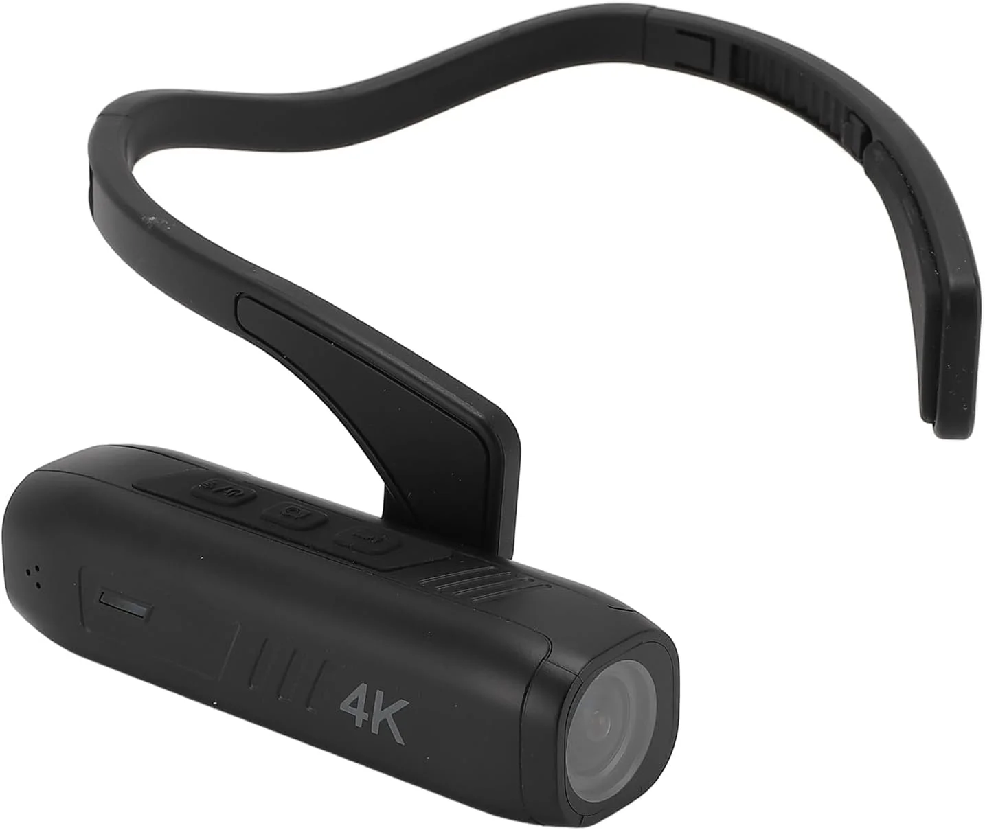 دوربین فیلمبرداری 4K Wisoqu، دوربین فیلمبرداری روی سر، 60 فریم بر ثانیه 42 مگاپیکسل ضد لرزش بدون دست، دوربین پوشیدنی با زاویه دید عریض 120 درجه EIS 6.0، کنترل APP، دارای باتری قابل شارژ 2200mAh