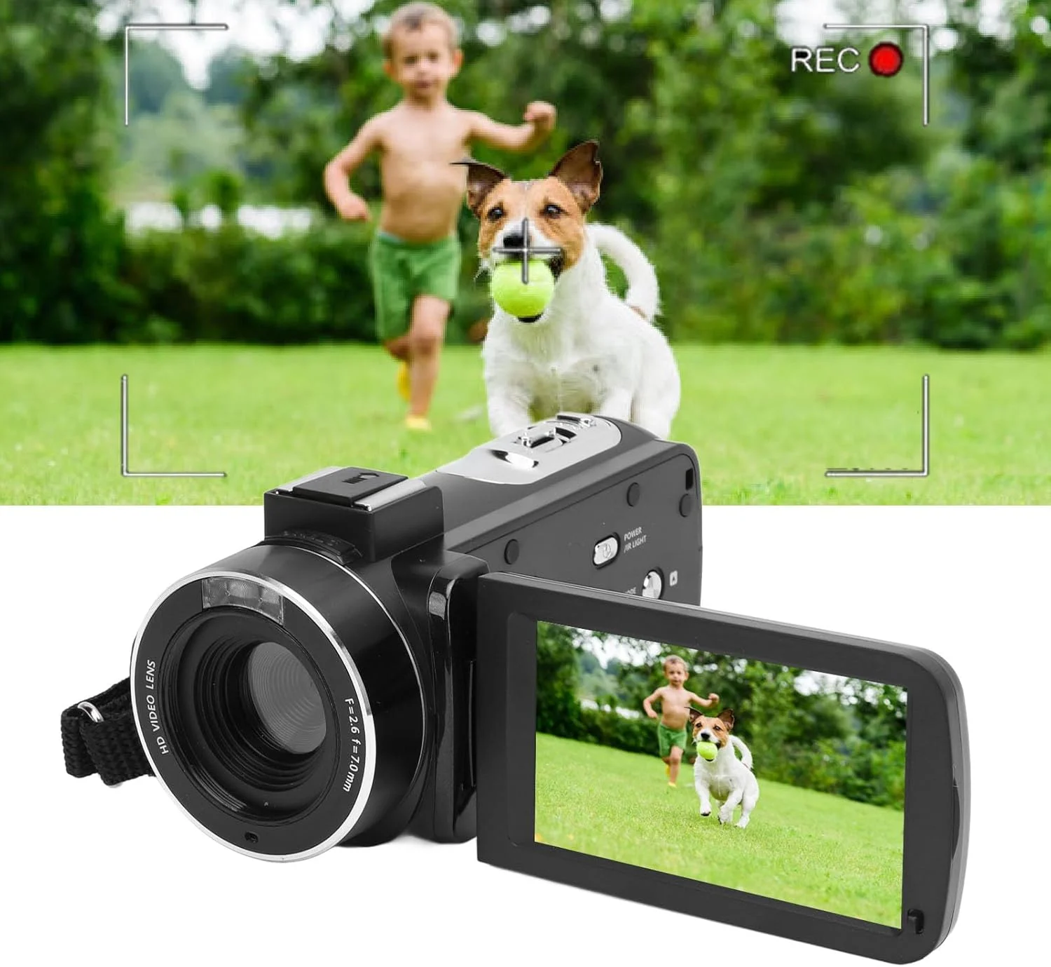 دوربین فیلمبرداری 4K، دوربین فیلمبرداری دیجیتال HD 56 مگاپیکسلی با صفحه نمایش 3 اینچی چرخان، زوم دیجیتال 18X، دوربین ولاگینگ WiFi با میکروفون و تثبیت کننده دوربین فیلمبرداری 4K، دوربین فیلمبرداری دیجیتال HD 56 مگاپیکسلی با صفحه نمایش 3 اینچی چرخان، زوم دیجیتال 18X، دوربین ولاگینگ WiFi با میکروفون و تثبیت کننده